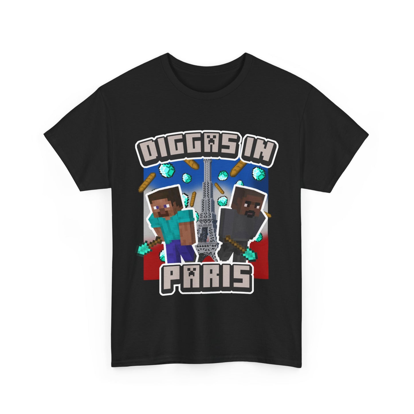 Diggas in Paris Minecraft Meme Shirt