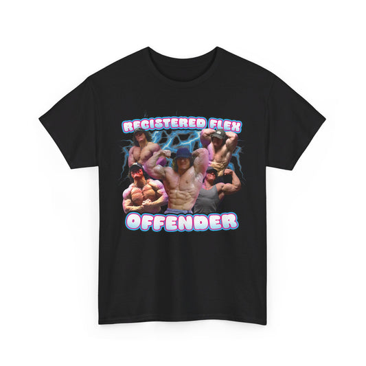 Registered Flex Offender T-Shirt - Dank Meme Merchandise